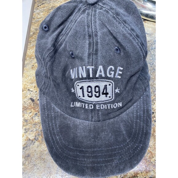 Unbranded Other - Vintage 1994 Limited Edition Adjustable Dark Gray Strap Back Baseball Hat Cap